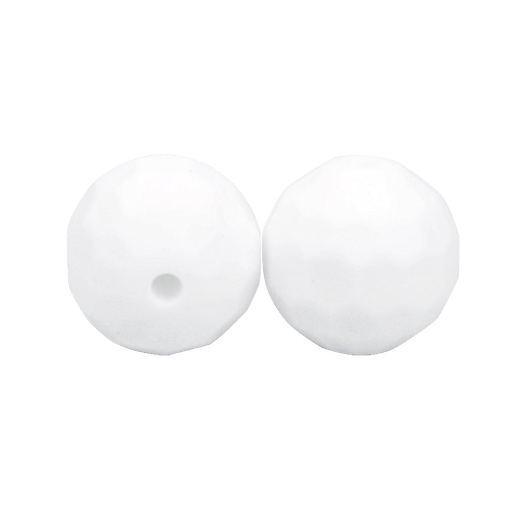 Venta al por mayor, 12/15MM, 100 Uds., cuentas redondas de silicona hechas a mano para niños DIY Macaron